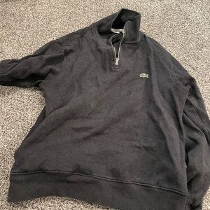 lacoste quarter zip sweater